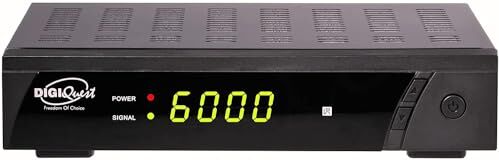 DIGIQUEST 8010 HD DEU - Decoder satellitare Free to air DVB-S2 - funzione mediaplayer, Nero, HEVC 265 MAIN10