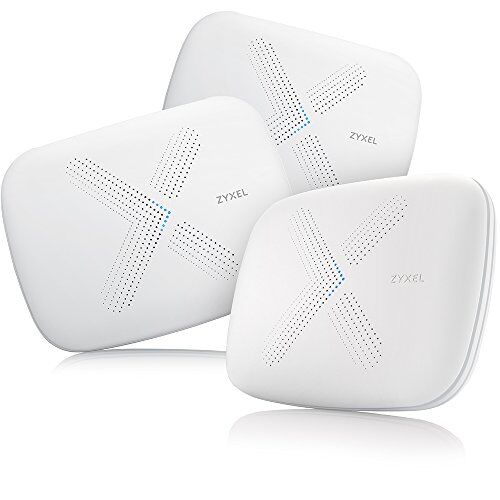 Zyxel Multy X Tri-Band AC3000 Whole Home Wi-Fi Mesh System. Supporta Amazon Alexa. Router o Satellite Extension - Pack of 3 [WSQ50]