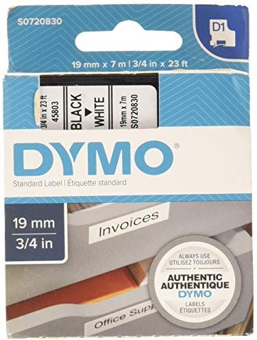 Dymo Cf5Nastri D1 19Mmx7M Nero/Bianco