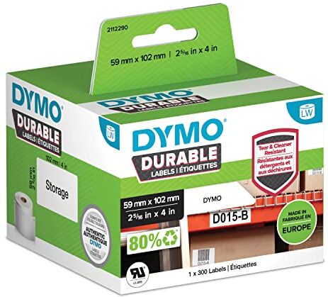 Dymo Sanford LW Nastro Bianco Plastica 59x102mm roll301