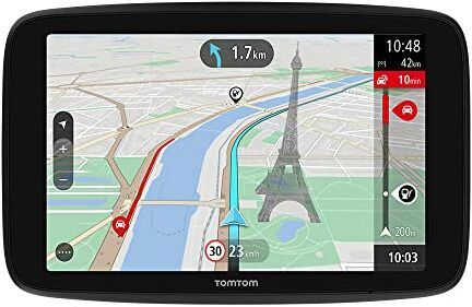 TomTom Navigatore per automobili  GO Navigator (6 pollici, informazioni sul traffico in tempo reale e Avvisi su Tutor e Autovelox di prova, Mappe del mondo, aggiornamenti tramite WiFi)