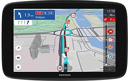 TomTom GO Expert Navigatore Satellitare per Camion, Autobus, Furgone, Schermo HD 6", PDI,  Traffic, Mappe del Mondo, Avvisi di Restrizioni in Tempo Reale, Aggiornamenti Rapidi Tramite WiFi