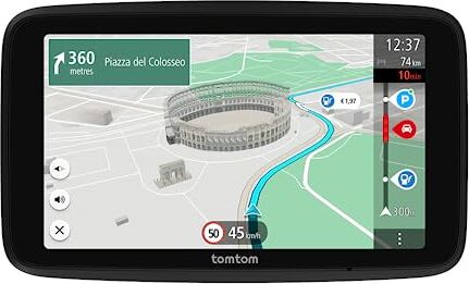 TomTom Navigatore Satellitare per Auto GO Superior (6 pollici, con info Traffico, Tutor, Autovelox, Mappe Mondo, Aggiornamenti Veloci via WiFi, Parcheggi, Prezzi Benzina) - SOFTWARE aggiornato