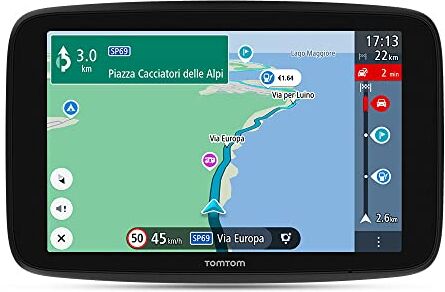 TomTom Navigatore satellitare per camper, caravan e roulotte GO Camper Max con schermo HD da 7", PDI per camper, caravan e roulotte, aggiornamenti Wi-Fi,  Traffic, avvisi autovelox e mappe del mondo