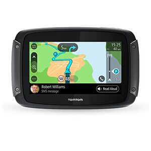 TomTom Rider 50 Navigatore Satellitare per Moto, Mappe Europa 24 Paesi, Percorsi Tortuosi e Collinari Dedicati alle Moto, Aggiornamenti tramite Wi-Fi, Siri e Google Now, 3 Mesi di Tutor e Autovelox