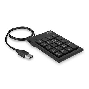 ACT Tastiera numerica, tastierino numerico USB cablato, portatile, 19 tasti, per tabelle finanziarie - AC5480