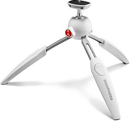 Manfrotto MTPIXIEVO-BK Treppiedi da Tavolo a 2 Sezioni, Bianco