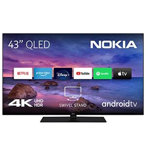 Nokia Smart TV - 43 Inch (108 cm) TV Android TV (QLED, 4K UHD, DVB-C/S2/T2, Netflix, Prime Video, Disney+)