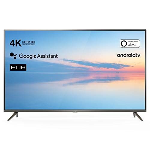 TCL 50EP641 Android TV con Assistente Google: Risoluzione 4k HDR, Accesso a Google Play Store, Dolby Audio integrato. Colore: Titanio, 50 Pollici (Classe energetica A+)