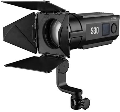 GODOX S30 Faretto a LED da 30 W con potenza multipla CRI TLCI 96+ 5600 K per la produzione di film e video