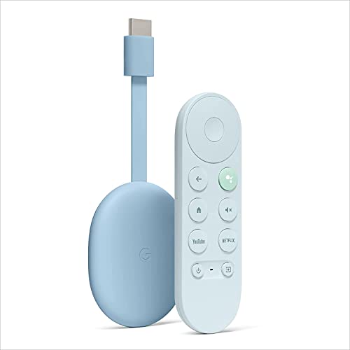 Google Chromecast con  TV - Il tuo intrattenimento in streaming sul TV con Comandi vocali - Guarda film, serie, TV in diretta e Netflix fino a 4K HDR, Sky