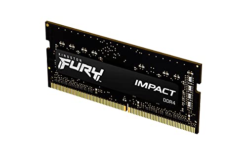 Kingston FURY Impact 8GB 3200MHz DDR4 CL20 Memoria Laptop Modulo Singolo, KF432S20IB/8, per Computer portatile, Nero