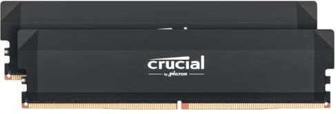 Crucial Pro RAM DDR5 32GB Kit (2x16GB) 6000MHz CL36, Edizione Overclocking, Intel XMP 3.0 / AMD EXPO, Memoria PC RAM DDR5 32GB - CP2K16G60C36U5B