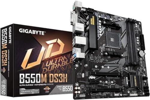 Gigabyte B550M DS3H mATX Scheda madre per AMD AM4 CPU