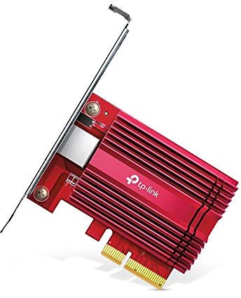 TP-Link 10 Gigabit PCI Express Network Adapter, CAT6A Ethernet Cable, Low-Profile and Full-Height Brackets, Supports Windows 11/10/8.1/8/7, Windows Servers 2019/2016/2012 R2, Linux (TX401)