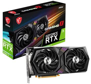 MSI GeForce RTX 3060 Ti GAMING X 8G LHR Scheda video gaming 8GB GDDR6, 1770MHz, PCI Express Gen 4, 256-bit, 3x DP v 1.4a, HDMI 2.1 (Supporta 4K)