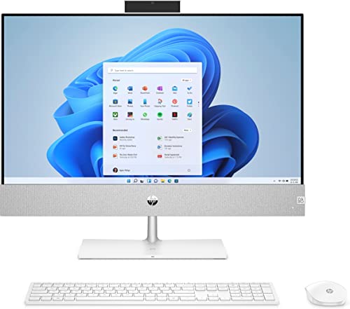 HP Pavilion 24-ca0000ss 23.8" PC All-in-one, tastiera e mouse wireless - (AMD Ryzen 5 5500U, 16 GB DDR4-SDRAM, 512 GB SSD, Windows 11 Home), Bianco