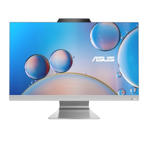 Asus AIO F3702WFAK-WA011W, Display 27", 75Hz, Processore AMD Ryzen™ 5 7520U, RAM 16GB, 512GB SSD PCIE, Windows 11 Home, Bianco