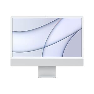 Apple 2021 Apple iMac (24", Chip Apple M1 con CPU 8-core e GPU 7‑core, due porte, 8GB RAM, 256GB) - Argento