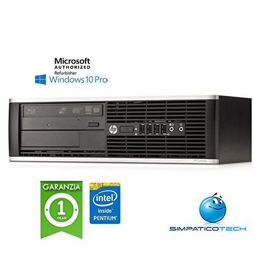 Simpaticotech PC HP Compaq 6300 Pro Intel G645 Ram 4Gb Hdd 500Gb Windows 10 Home con LICENZA NUOVA ORIGINALE MAR Microsoft Authorized Refurbisher (Ricondizionato) )