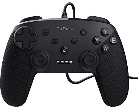 Trust Gaming GXT 541 Muta Controller PC Cablato, 75% Materiali Riciclati, Cavo USB 3m, 15 pulsanti, Ritorno di Vibrazione, Joystick Gamepad per Giochi, Computer, Laptop, Windows 10/11