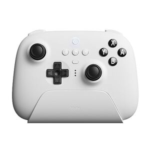 8BitDo Ultimate Bluetooth & 2.4g Controller with Charging Dock for Switch and Windows - White