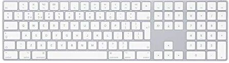 Apple Magic Keyboard con tastierino numerico: Bluetooth, ricaricabile. Compatibile con Mac, iPad o iPhone; Inglese (GB), argento