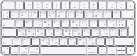 Apple Magic Keyboard: Bluetooth, ricaricabile. Compatibile con Mac, iPad o iPhone; Russo, argento