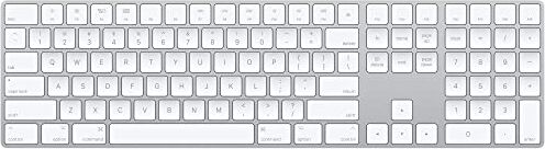 Apple Magic Keyboard con tastierino numerico: Bluetooth, ricaricabile. Compatibile con Mac, iPad o iPhone; Inglese (USA), argento