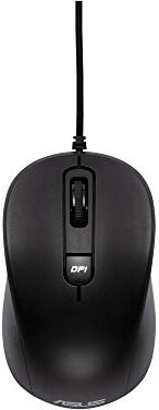 Asus MU101C - Mouse Silent Blue Ray Silent con cavo, 3200 dpi, silenzioso, colore: Nero