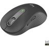 Logitech Signature M650 L Mouse wireless - Per mani grandi, Durata Batteria 2 anni, Clic Silenziosi, Tasti Personalizzabili, Bluetooth, per PC/Mac/Più dispositivi/Chromebook - Grigio