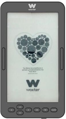 Woxter E-Book Scriba 195 S Black Compatto nero di libri elettronici di 4,7 ", 960x540, schermo bianco perla e-inchiostro, EPUB, PDF, 4 GB, mantieni più di 2000 libri, colore nero