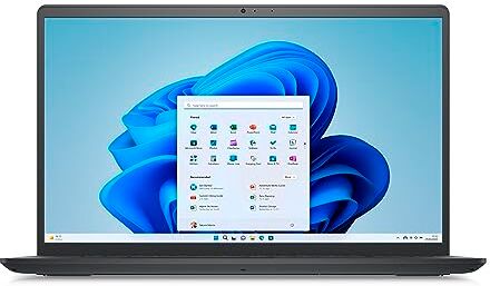 Dell Inspiron 15 (3520) Laptop, 15.6 Inch Full HD Display, Core i3-1215U Processor, 8 GB RAM, 256 GB SSD, UHD Graphics, Windows 11 Home, QWERTZ Keyboard, Carbon Black