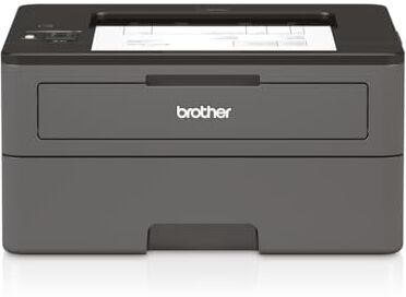 Brother HLL2370DN Stampante Laser Bianco e Nero, Velocità di Stampa 34 ppm, Stampa Fronte/Retro Automatica, Scheda di Rete Cablata (no WiFi), Display LCD 1 Riga