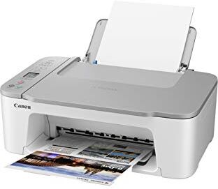 Canon Pixma Ts3451A Stampante Fotografica Inkjet Multifunzione 3-1 Wireless A Colori, Bianca