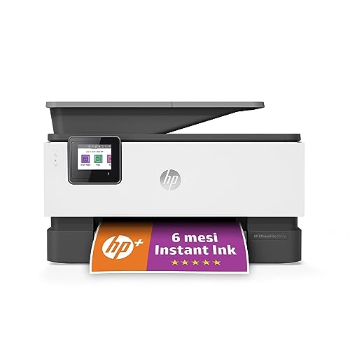 OfficeJet Pro 9012e 22A55B, Stampante Multifunzione a Getto d'Inchiostro A4 a Colori, Fronte e Retro Automatico, 22 ppm, Wi-Fi, HP Smart, 6 Mesi di Inchiostro Instant Ink Inclusi con HP+, Nera