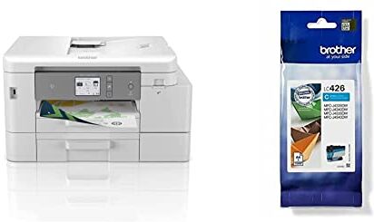 Brother MFCJ4540DWXL-Stampante multifunzione inkjet a colori 4 in 1, Formato A4, Touchscreen,Connettività di rete cablata e wireless & LC426C Cartuccia InkJet Originale