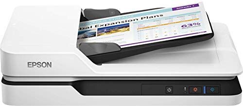 Epson WorkForce DS-1630 Scanner Piano Compatto con Alimentatore Automatico di Documenti 50 Pagine, USB 3.0, Acquisizione di Libri, Documenti Rilegati, Passaporti, Fogli A4, Ottimizzazione del Colore