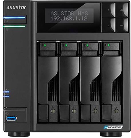 Asustor AS6704T 4GB NAS 8TB (4X 2TB) WD Ultrastar, assemblato e testato con SE ADM installato