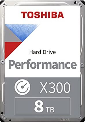 Toshiba X300 8TB High Performance Internal Hard Drive 3.5’’ SATA. 7200rpm, 256mb buffer, 3 Yr warranty (HDWR480UZSVA)