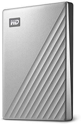 Western Digital 2TB My Passport Ultra HDD portatile USB-C con software per gestione di dispositivi, backup e protezione tramite password - funziona con PC, Xbox X, Xbox S, PS4 and PS5 - Argento