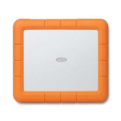 LaCie Rugged RAID Shuttle, 8TB, Hard Disk Esterno Portatile HDD - USB-C Compatibile, Drop Shock Polvere Resistente all'Acqua, per Mac e PC, 3 anni Rescue Services (STHT8000800)