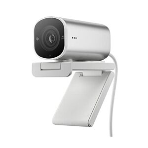 HP - PC Webcam 960 4K Streaming, Campo visivo fino a 100°, Correzione Automatica Colore, Compatibile con Zoom, Teams, Twitch, Youtube, Windows 11, Chrome e macOS, Argento