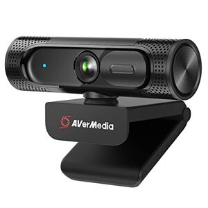 AVerMedia PW315 Webcam, 1080p/60fps Video chat e registrazione, pannello di copertura, porta USB, messa a fuoco fissa, ampio campo visivo regolabile, funziona con Skype, Zoom, squadre - Nero (PW315)