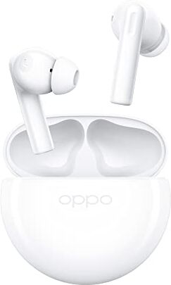 Oppo Enco Buds2, Auricolari True Wireless, Bluetooth 5.2, in-ear, Noise Reduction, Comandi Touch, Batteria ricaricabile, Audio Binaurale, Suono Nitido, Gaming Mode, [Versione Italiana], Bianchi