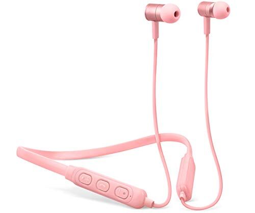Fresh N Rebel Band-it Wireless - In-ear Headphones - Cupcake Cuffie auricolari Sport Bluetooth con Neckband e microfono e telecomando integrati, rosa