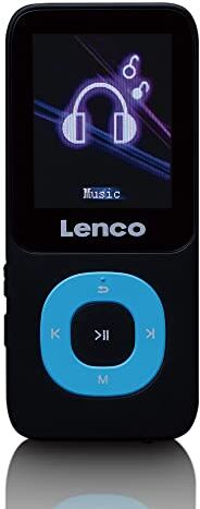 Lenco Xemio 659MIX lettore MP3 – lettore MP3/MP4 – schermo TFT LCD da 1,8" – funzione e-book – registrazione vocale – funzione video – batteria con 300 mAh – scheda SD da 4 GB (espandibile) – blu