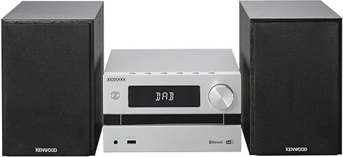 Kenwood M-720DAB set audio da casa Microsistema audio per la casa Nero, Argento 25 W