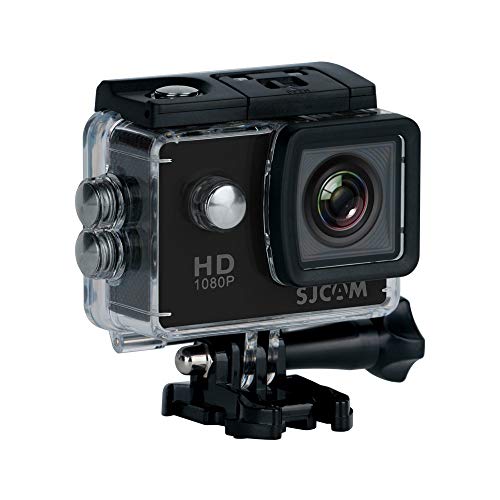 SJCAM SJ4000 - Videocamera sportiva (LCD, 2 pollici, 1080p, 30 fps, subacquea), colore nero (Ricondizionato)