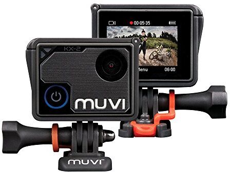 Veho Muvi KX-2 Pro Action Camera 4K, Foto da 12 MP, 4k30 1080p100, Scheda MicroSD da 16 GB, Nero